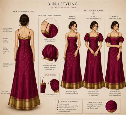 3 in 1 Traditional Dress